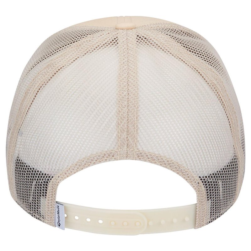 TaylorMade Golf 2025 Trucker Hat Cream Navy
