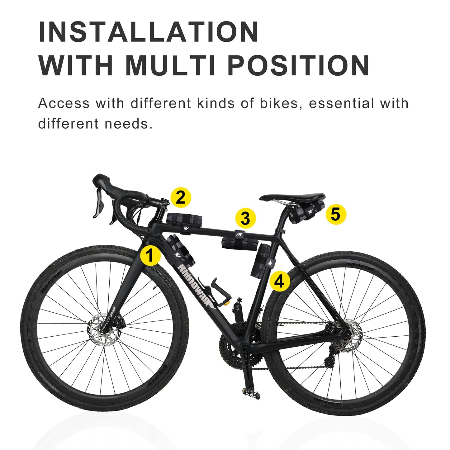 Rhinowalk Bike Saddle Bag Bicycle Under Seat Bag Repair Tools Pouch Frame Bag for Mountain Road Bike Cycling Accessories