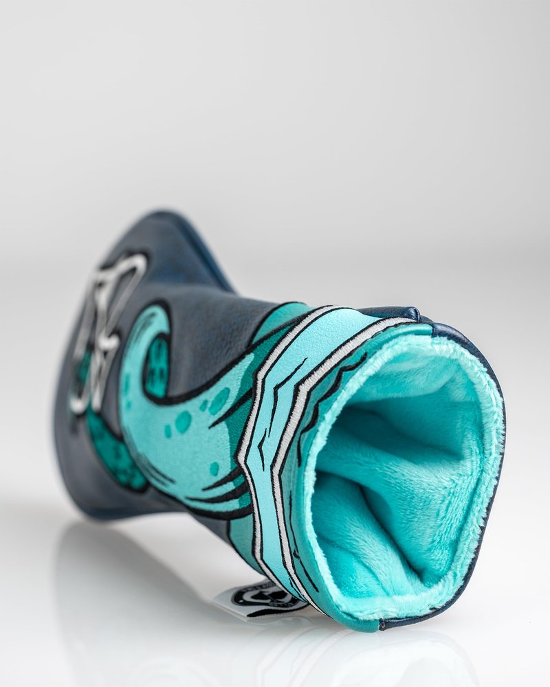 Pins & Aces Kraken Head Cover - Premium, Hand-Made Classic Kraken Themed Headcover - Funny, Tour Quality Golf Club Cover - Style and Customize Your Golf Bag (Utility)
