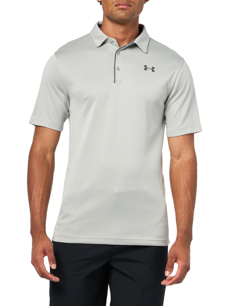 Under Armour Men's Tech Golf Polo, (069) Titanium / / Pitch Gray, Small
