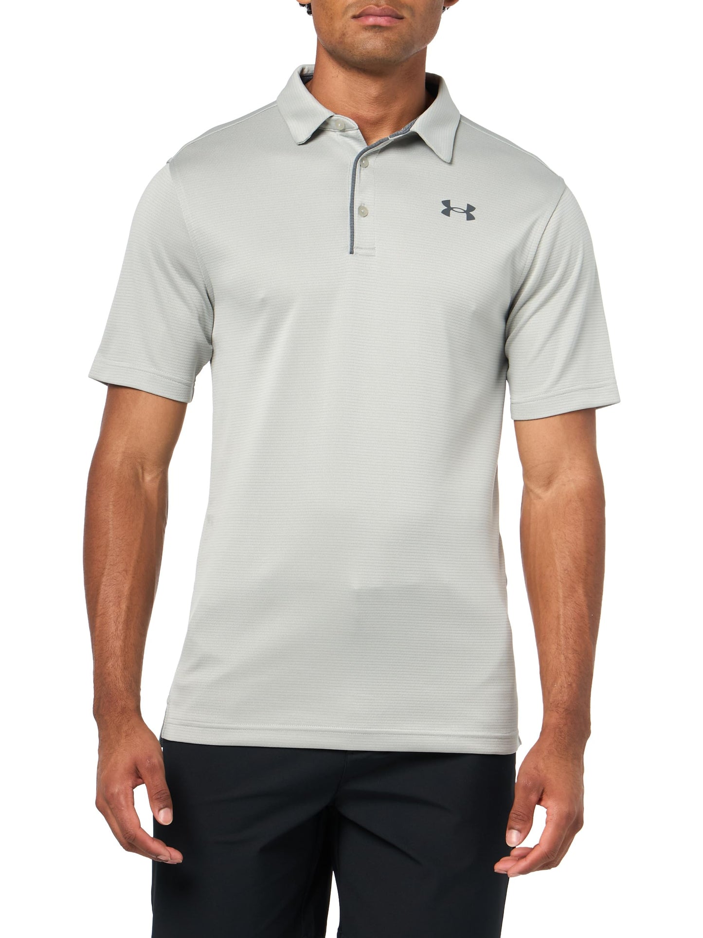 Under Armour Men's Tech Golf Polo, (069) Titanium / / Pitch Gray, Small