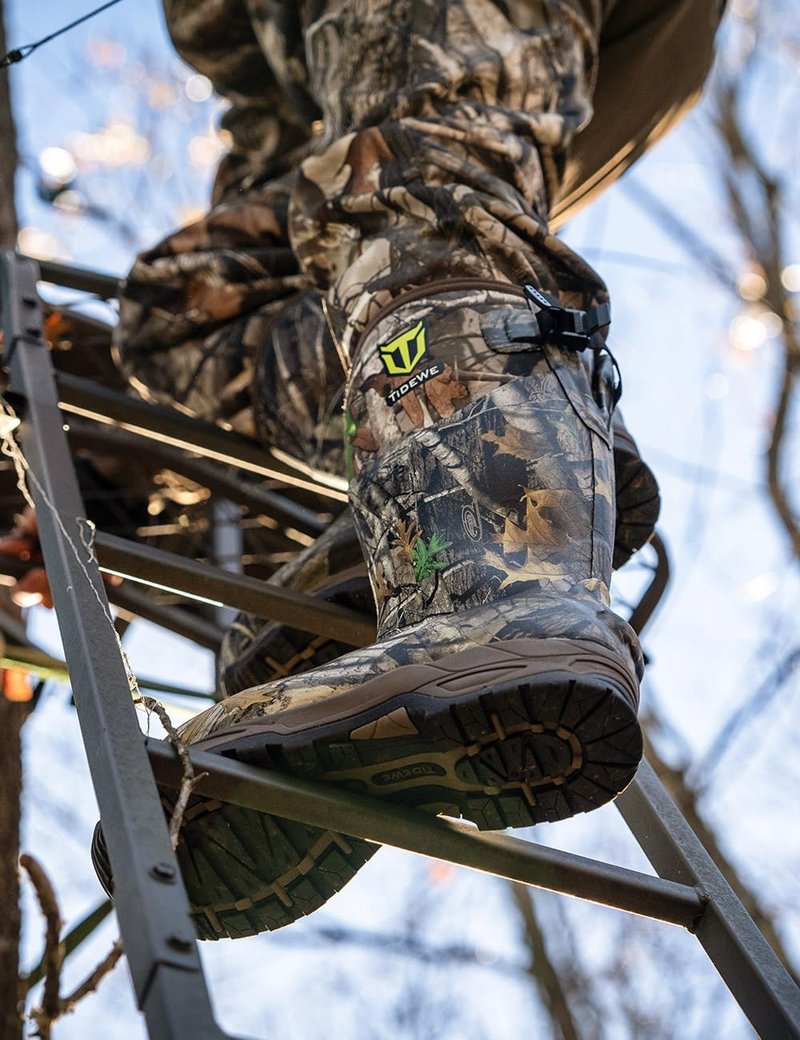 TIDEWE Waterproof Insulated Rubber Hunting Boots - 7mm Neoprene, Men’s Sizes 6-14 | Next Camo G2 Design