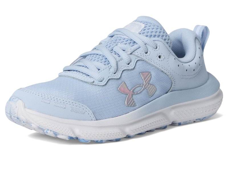 Under Armour Girls' Grade School Assert 10, (464) Nimbus Blue/Nimbus Blue/Iridescent, 7, US