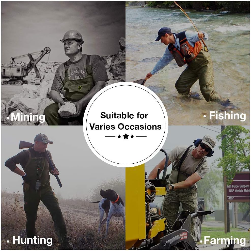 TIDEWE Bootfoot Chest Waders - Waterproof Fishing & Hunting Gear for Men & Women | Green/Brown