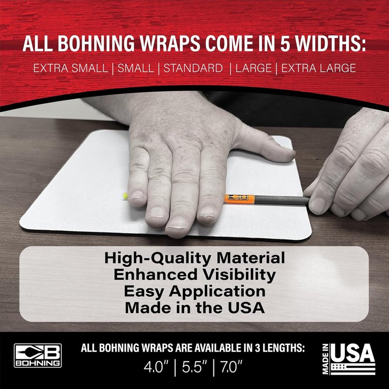 Bohning Solid Arrow Wrap - 4 Inch Durable Design for Archery Precision