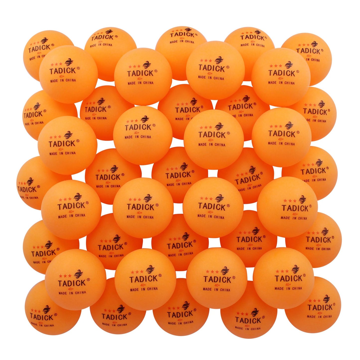 TADICK Quality 140 Pack Practice New Material Ping Pong Balls, 3-Star Training Table Tennis Balls, Bulk Pong Balls (Orange)