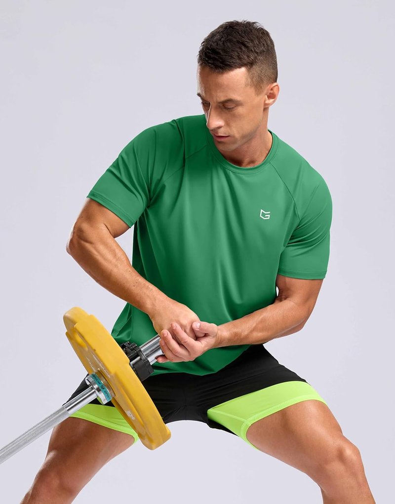 Men's Athletic Workout T-Shirts - Moisture-Wicking Cooling Short Sleeve Performance Tee for Gym & Tennis