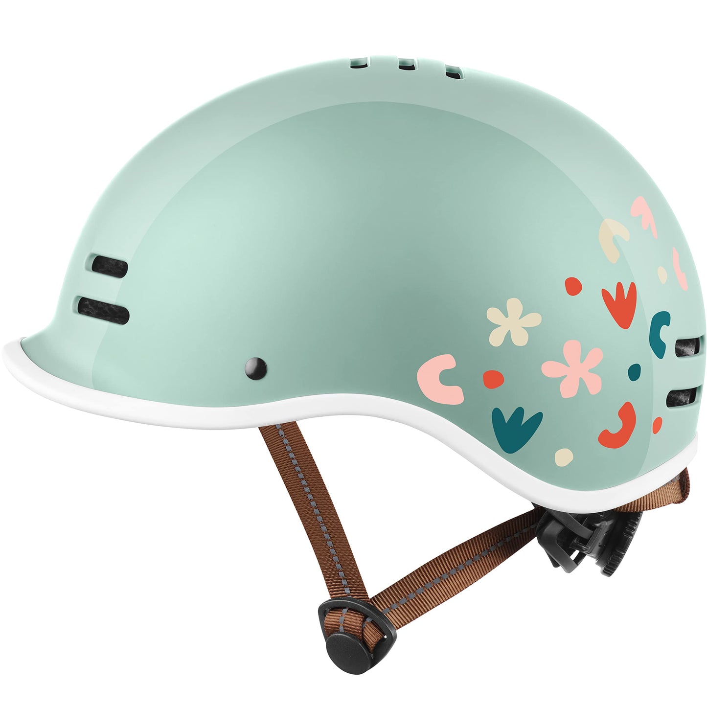 Retrospec Remi Kids Bike Helmet with Built-in Sun Visor - Adjustable Youth & Toddler Safety Gear for Cycling, Skating & Scooters - 11 Air Vents, Washable Padding & Reflective Straps