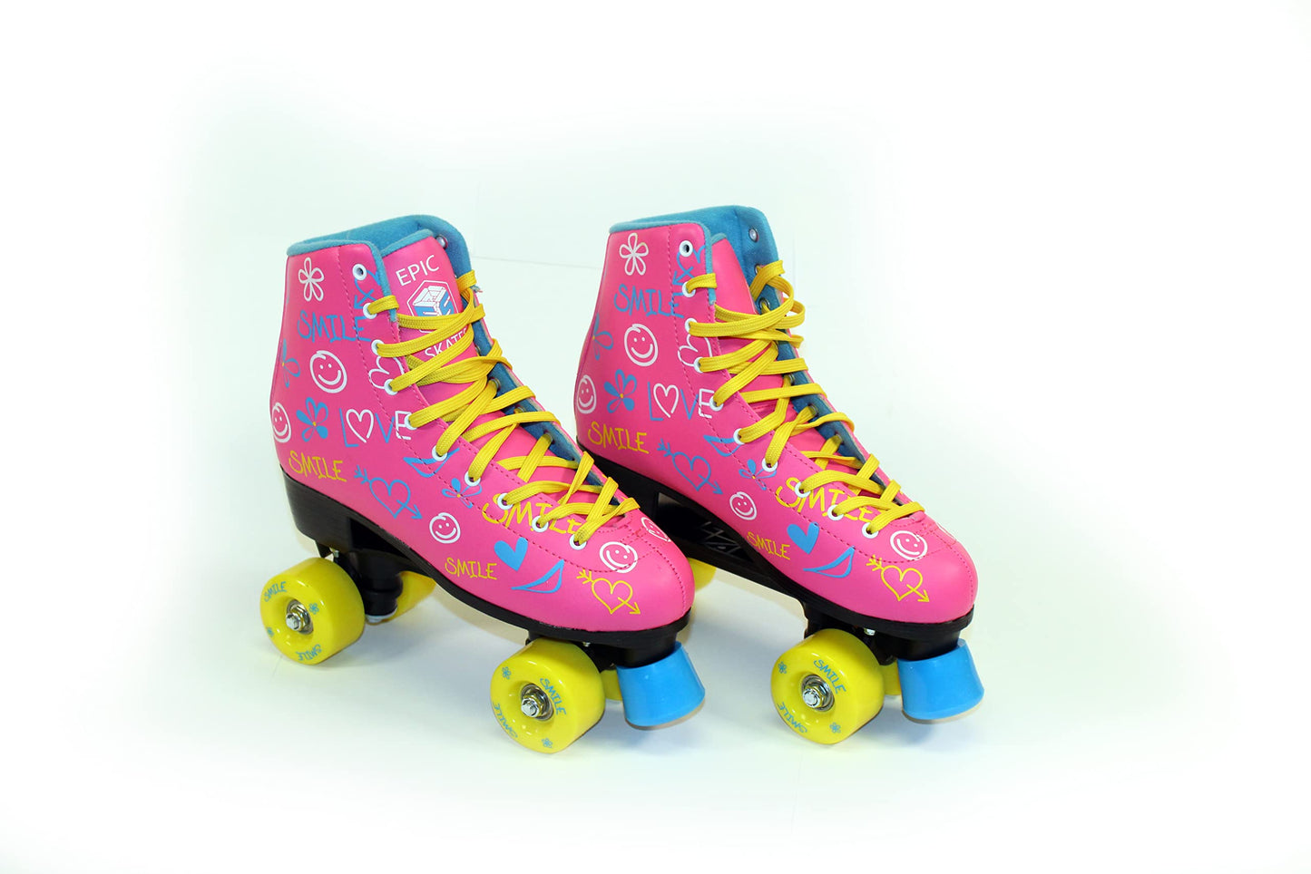 Epic Skates Blush Quad Roller Skates, Pink, Kids Size 1
