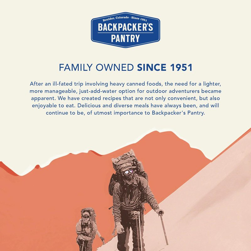 Backpacker's Pantry Three Cheese Mac & Cheese | Freeze Dried Backpacking & Camping Food | Emergency Food | 24 Grams of Protein | Vegetarian | 1 Count