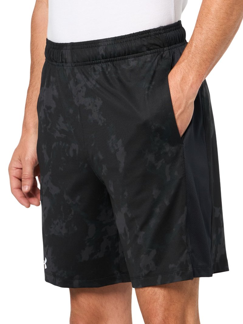 Under Armour Men's Train Stretch 2.0 Printed Shorts, (003) Black / / White, Large
