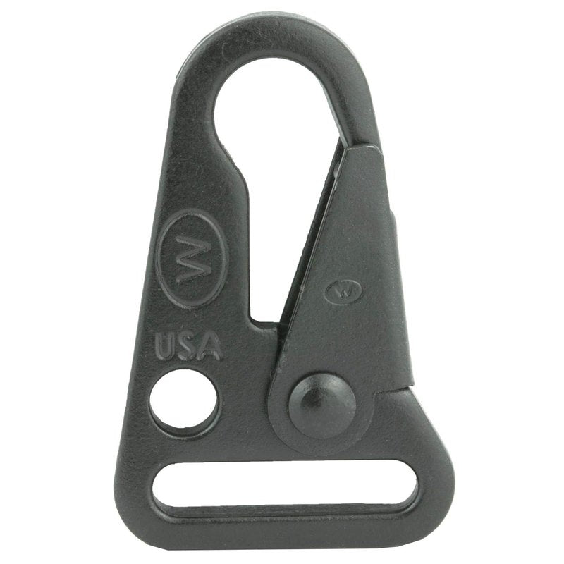Alloy Steel HK Style Sling Snap Hook - Black, 1 Inch Loop | Durable & Versatile