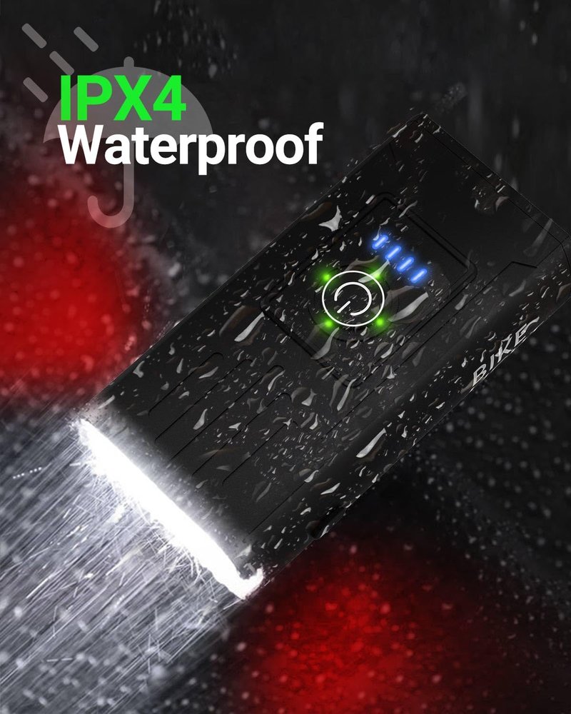 Victoper Bike Light, High Lumens Super Bright Bicycle Lights, 6+4 Modes USB Rechargeable Bike Headlight & Tail Light Set, Waterproof Safety Bike Front & Rear Light for Valentine's Day Gifts
