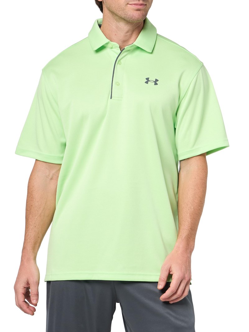 Under Armour Men's Tech Golf Polo, (715) Lumos Lime / / Pitch Gray, X-Small