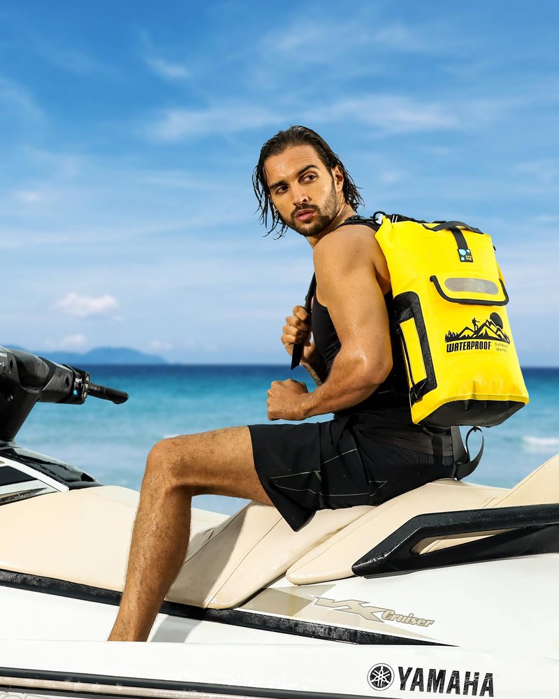 IDRYBAG 30L Waterproof Floating Backpack, Dry Bag for Men, Water Resistant Kayak, Hiking, Camping