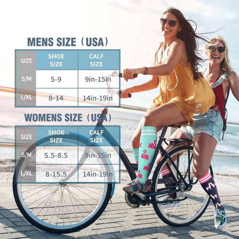 Copper Compression Socks for Women & Men - 6 Pack for Medical, Running, Nursing & Athletic Support