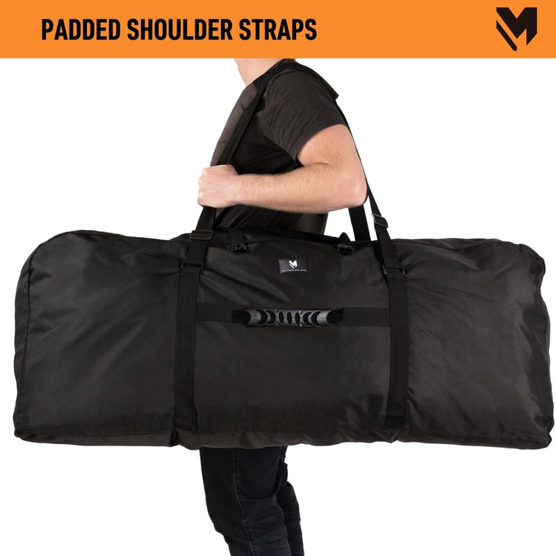 lamaki Electric Scooter Bag Transport & Storage - Universal Size - Heavy Duty Nylon 1680D, Foldable, Metal Zippers, Straps for Handle Bars - Electric Scooter Carrying Bag