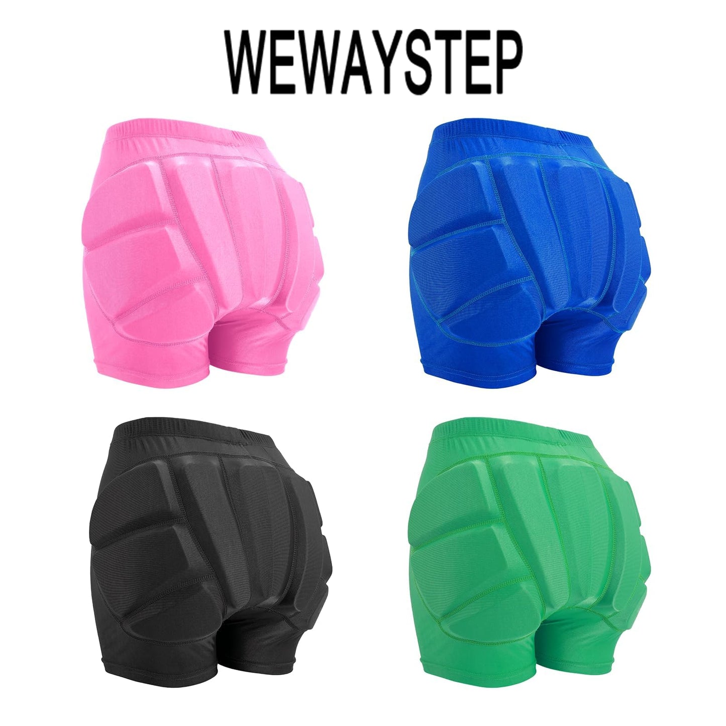 Kids Butt & Hip Padded Shorts for Skating,Youth Hip Protection Pads Figure Skating Shorts Crash Butt Pads for Tailbone & Butt (Black, X-Small)