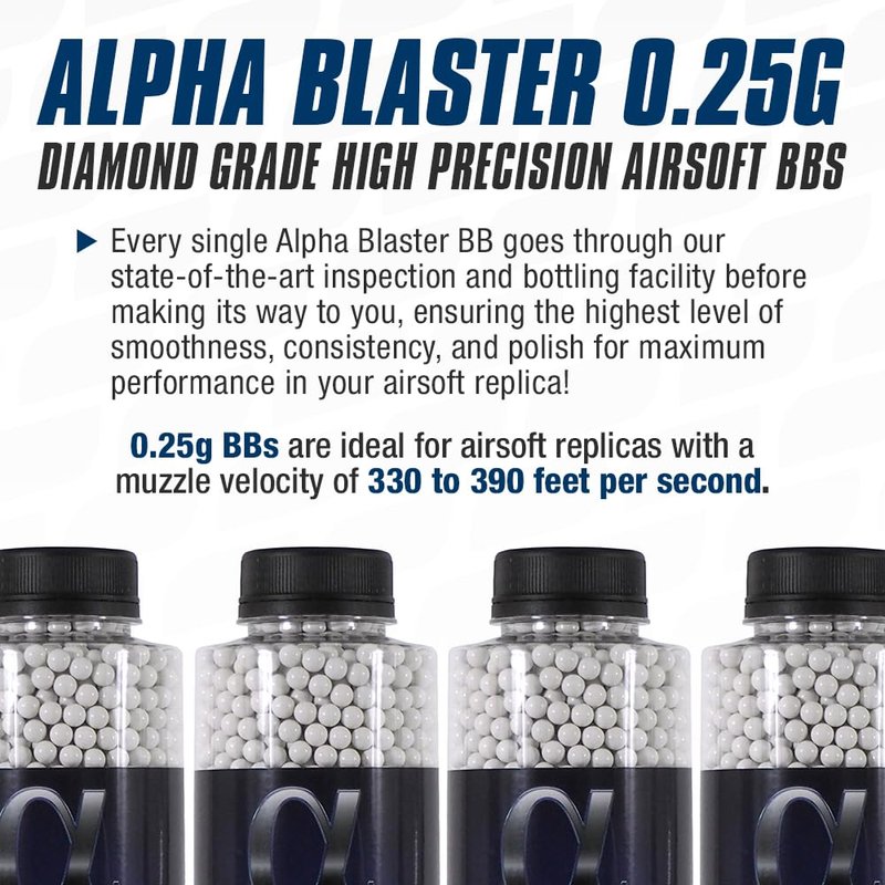 ASG Alpha Blaster Airsoft BB's 0.25g 3300pcs.