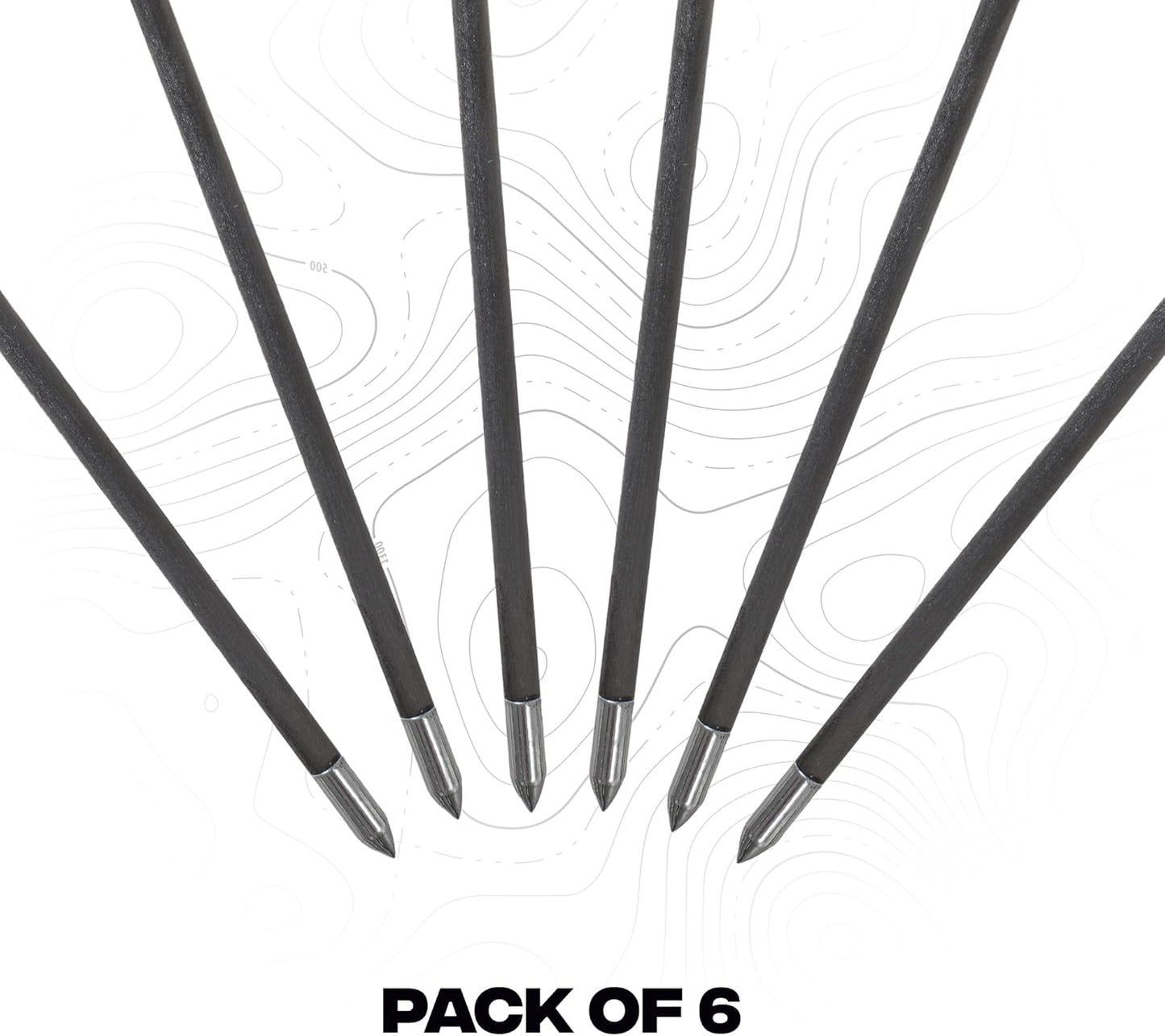 BALLISTA 10.5" Crossbow Bolts - Carbon Arrows with Half-Moon Nocks | OD 5.5mm for BAT Regular & Reverse