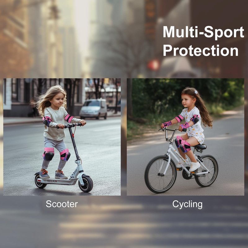YooxArmor Toddler Knee Pads and Elbow Pads Set for Kids 3-5/5-8, Kids Wrist Guards for Roller Skating,Cycling, Skateboard, Inline Skating, Scooter Riding Sports