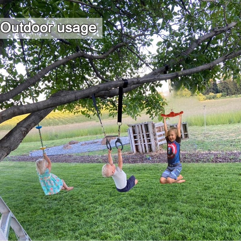 AMYESE Swing Spins - 360° Spinner Swing for Boys Girls Indoor Outdoor Twister Activity, Flip Toy for Teens Exercise, Build Kids Body Strength, Basement Playground Backyard Fun Accessory, Green