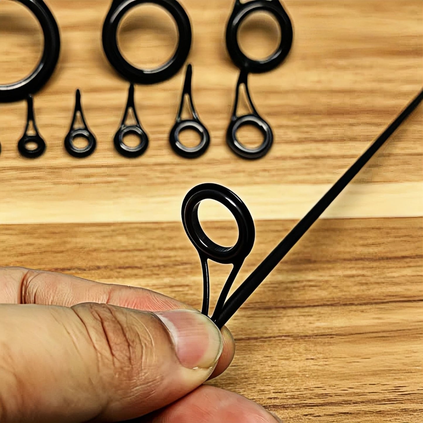 Fishing Rod Repair Kit with Rod Wrapping Machine Complete Size Pole Guides