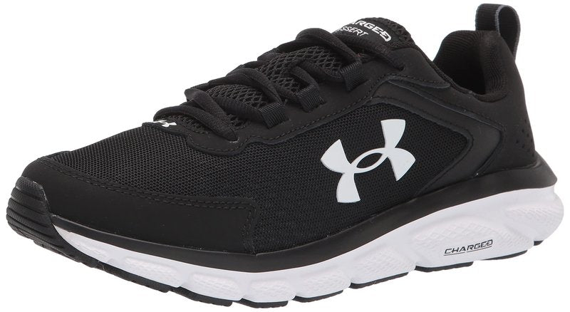 Under Armour Mens Charged Assert 9 CN, Black (001)/White, 15 Medium US