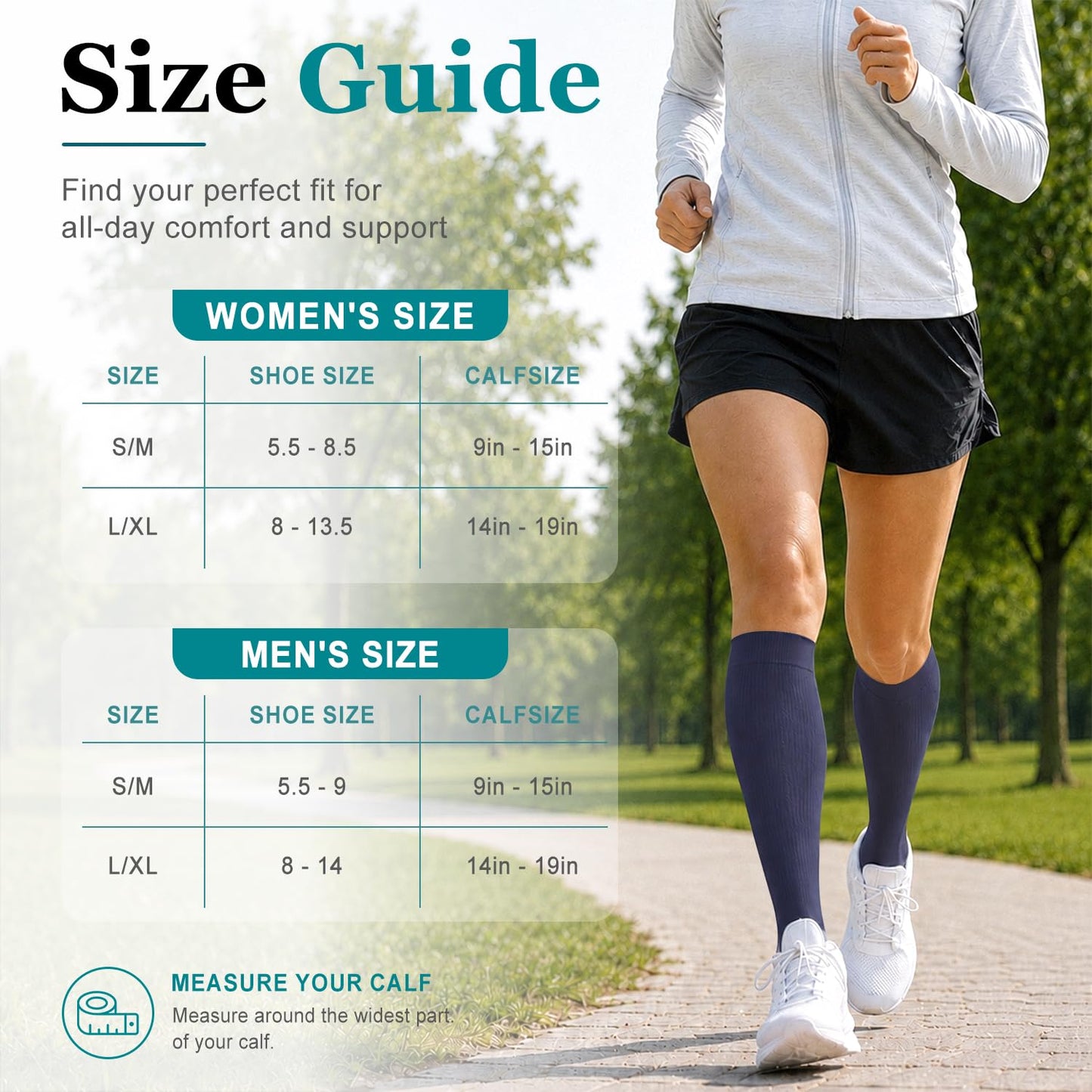 COOLOVER Copper Compression Socks for Women and Men(6 Pairs)-Best Support for Running, Athletic, Travel