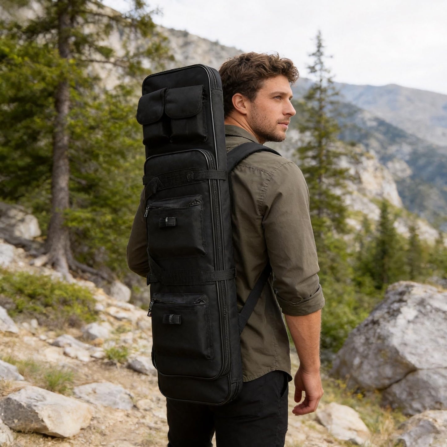 RUBY.Q 46" Bag, Portable Black case for Storage and Transportation