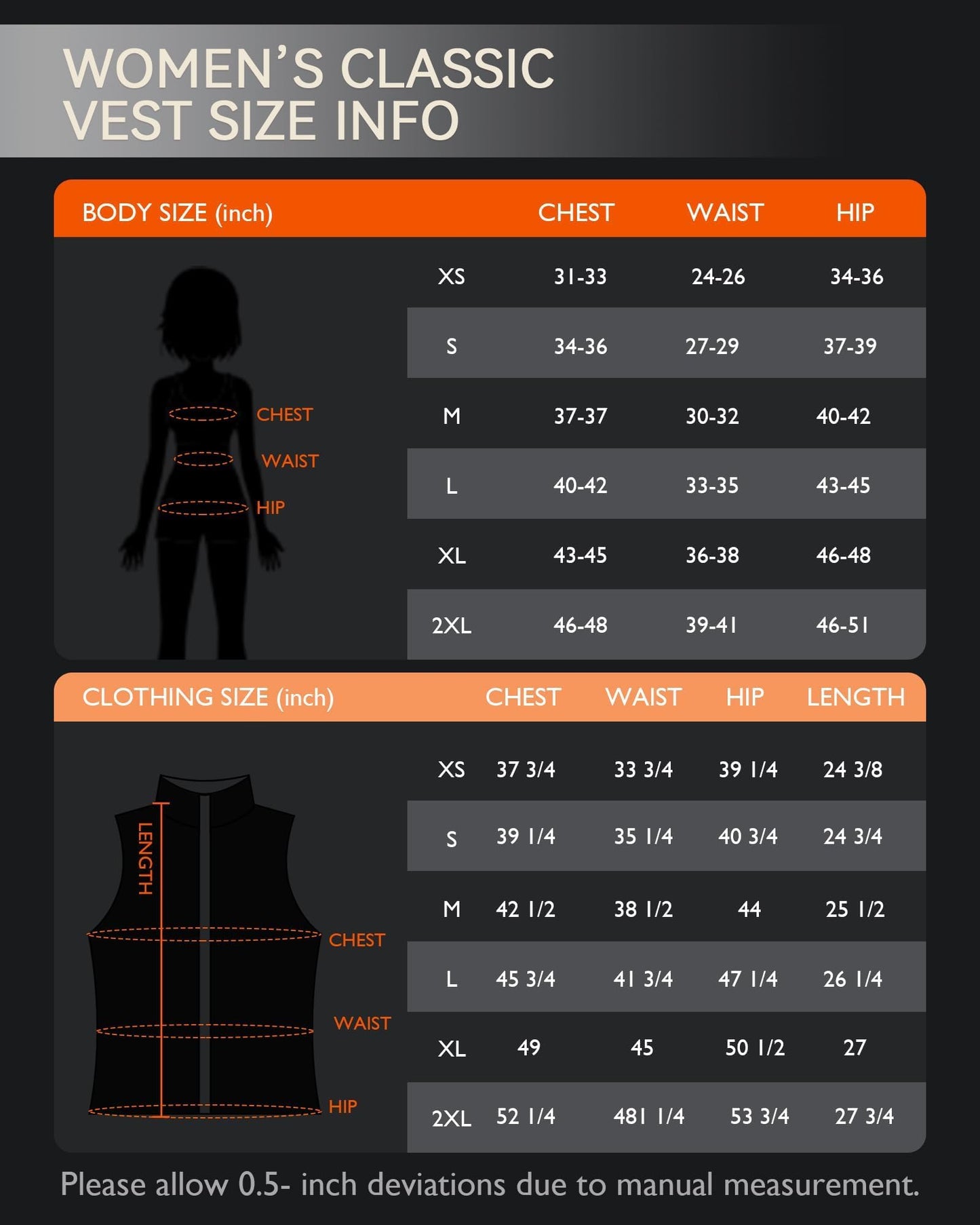 AVIDIA Heated Vest Women with Battary Pack, Rechargeable Women's Lightweight Heating Vests, Ideal Gifts for Wife Her