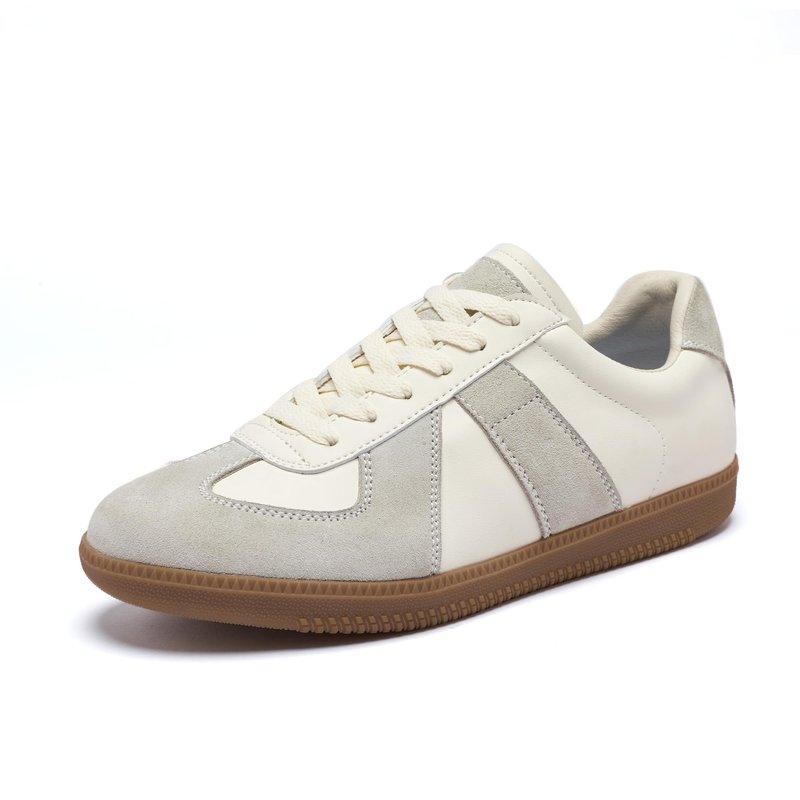 PEILEG Men's Women's Lightweight and Comfortable Skateboarding Shoes, Fashion Casual Shoes, Versatile Anti Slip Walking Shoes, Outdoor Jogging Shoes, Leisure Dance Shoes, Park Flats Beige