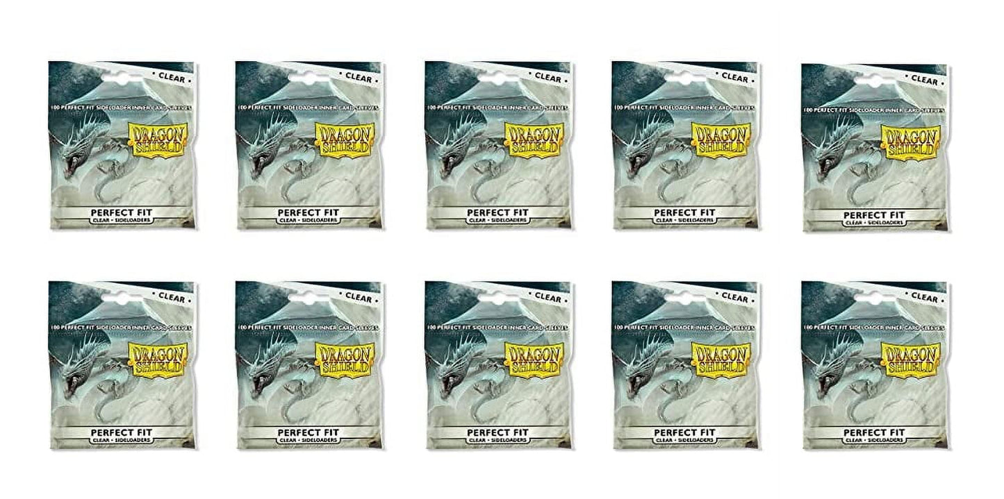 Dragon Shield 100 Standard Size Sideloader Clear Perfect Fit Sleeves (1 Pack)