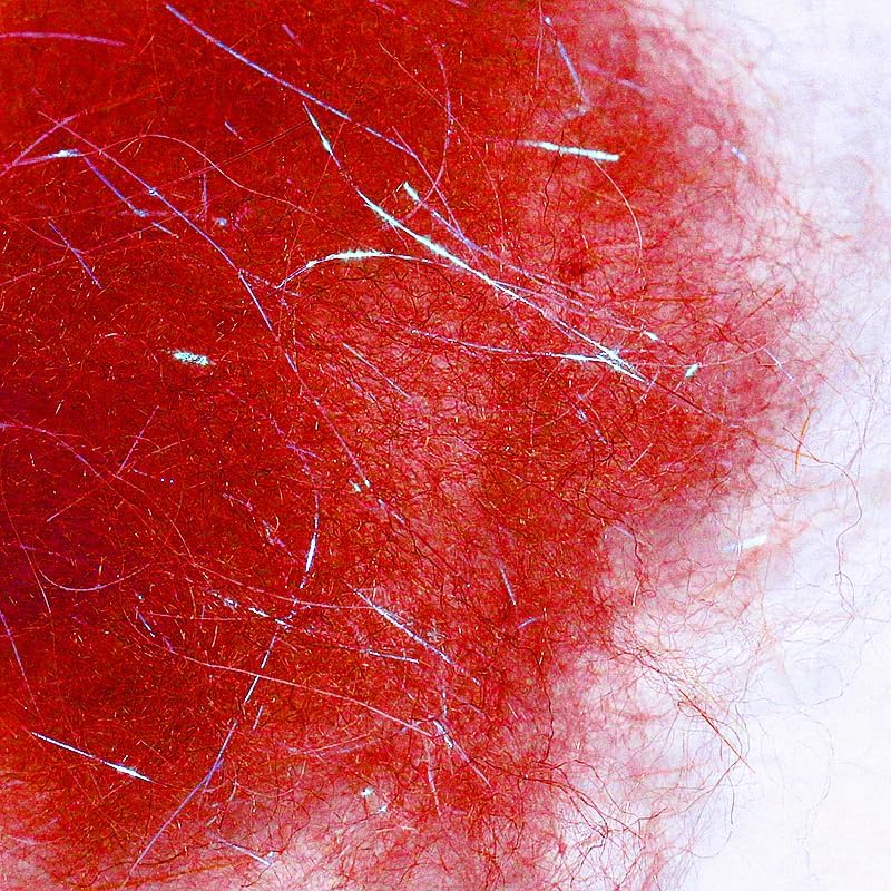Fly Tying Laser Yarn - 6 Bright & Deep Colors | Long-Lasting Fiber Dubbing Materials