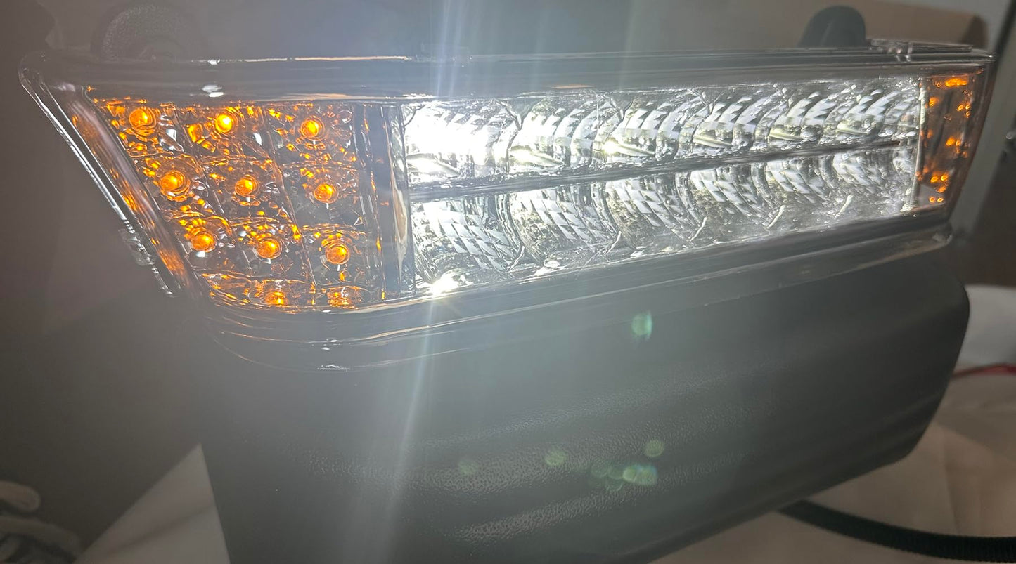 Dr.Acces Golf Cart LED Headlight compatible with Club Car Precedent light headlights Yearly 2004&up Electric