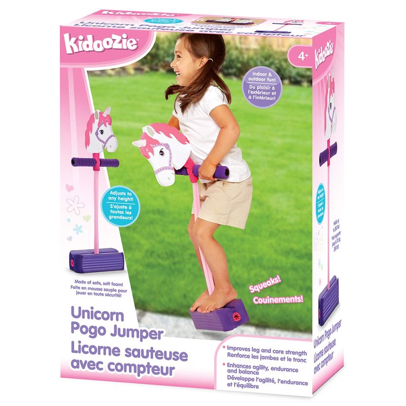 Kidoozie Foam Unicorn Pogo Jumper – Fun and Safe Toy for Kids 4+ - Promotes Active Play - Indoor & Outdoor Use