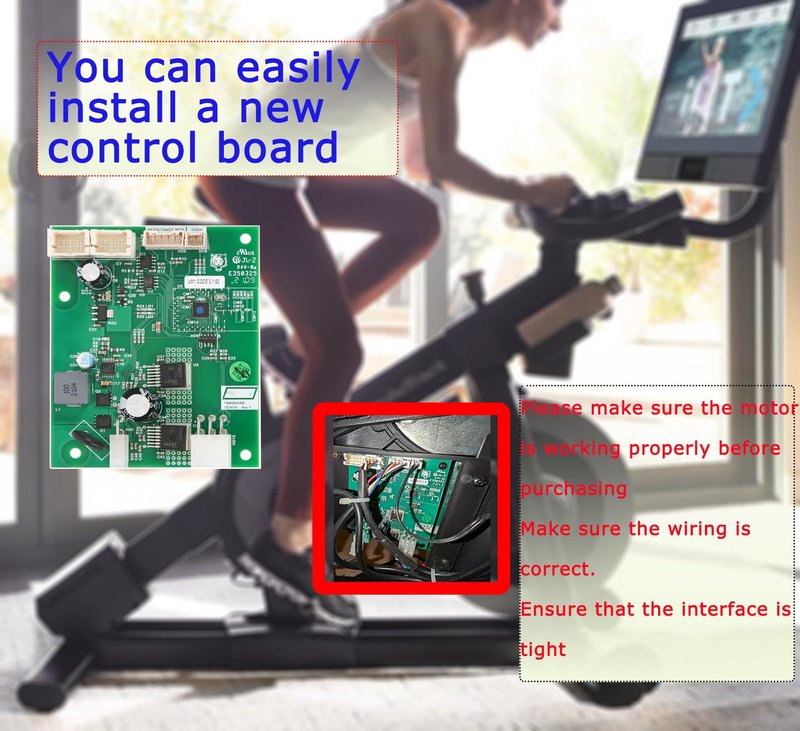 camicinta Exercise Bike Control Board Replacement Compatible with NordicTrack C22i, S10i, S15i, S22i, S27i, SE9i, X24, Studio Cycle PowerBoard, Part 430157 (Green)