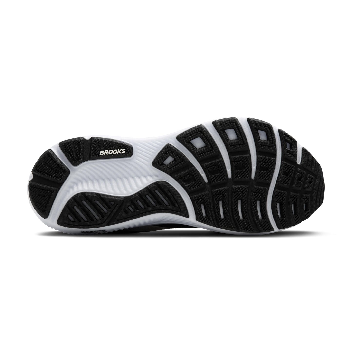 Brooks Men’s Ghost 17 Neutral Running Shoe - Black/Grey/White - 9 Medium