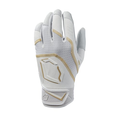 EvoShield Adult Khaos Batting Gloves - Team White Small