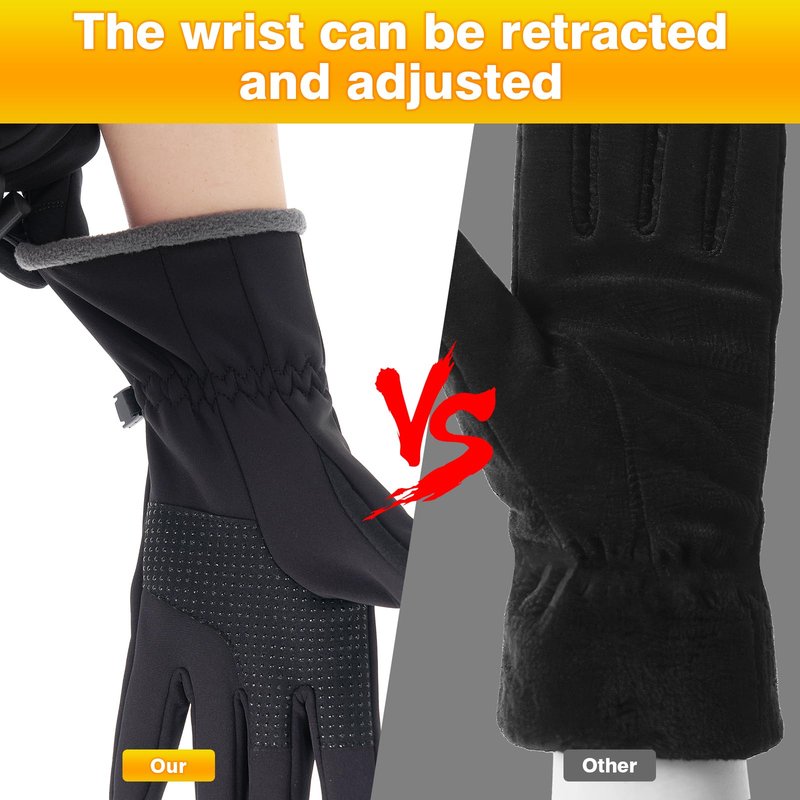Moon Kitty Women’s Winter Running Gloves Cold Weather Gloves Windproof Thermal with Touchscreen Fingers for Women Men Jogging Driving Cycling Biking Outdoor Sports Daily Work