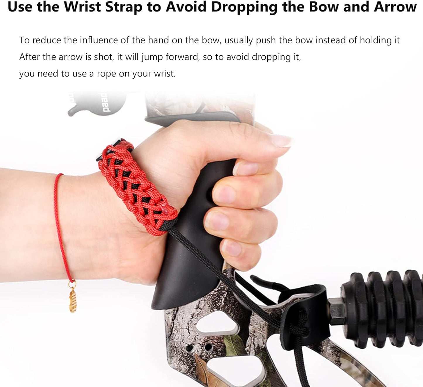Bow Archery Wrist Sling - 550 Paracord Multi-Functional Strap for Hunting & Shooting | Durable & Adjustable