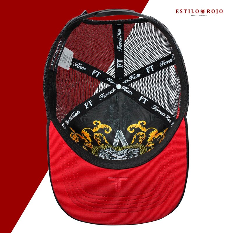 Ferreti Hats FT02M Black Panther Hat - Black Trucker Cap for Men & Women - Premium Adjustable Pantera Hat, Gorra Negra para Hombre y Mujer