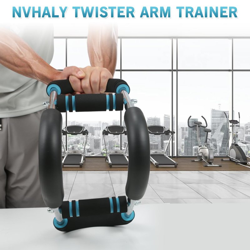 Twister Arm Trainer - Adjustable 60-100lbs Resistance Arm & Chest Workout Equipment for Home Gym Fitness , Arm Strengthener for Men, Power Twister Bar for Biceps, Forearm & Shoulder Training