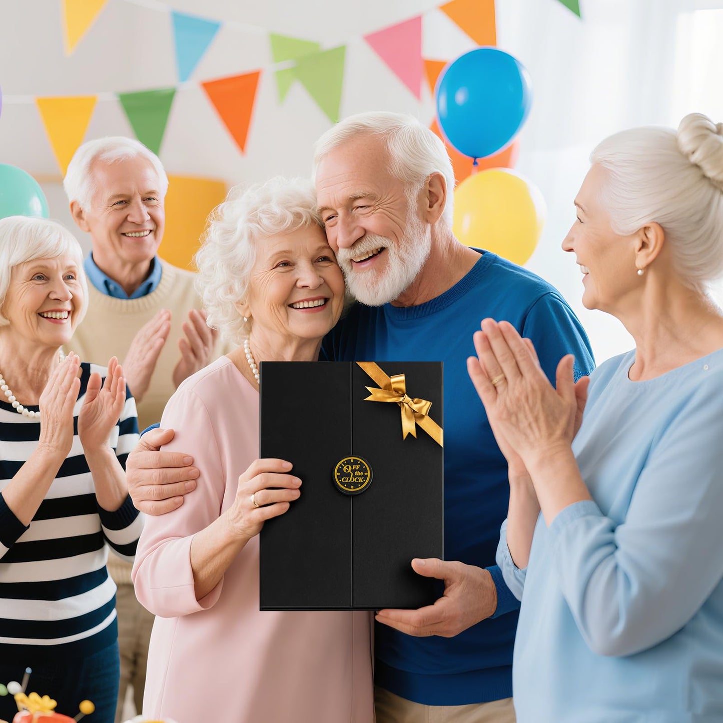 Retirement Party Decorations Black Gold Retirement Alternative Signature Guest Book to Sign, Large Retird Card for Men Women, Happy Retirement Gifts Signing Card Board for Farewell Party Supplies