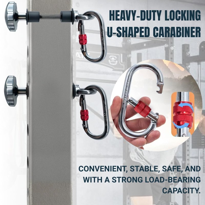 2pcs Power Rack Attachments,Fits 2"x2" & 3"x3" Frames (1/2" & 1" Holes) ,Squat Rack Attachments for Strength Training Equipment (Silver-Gray)