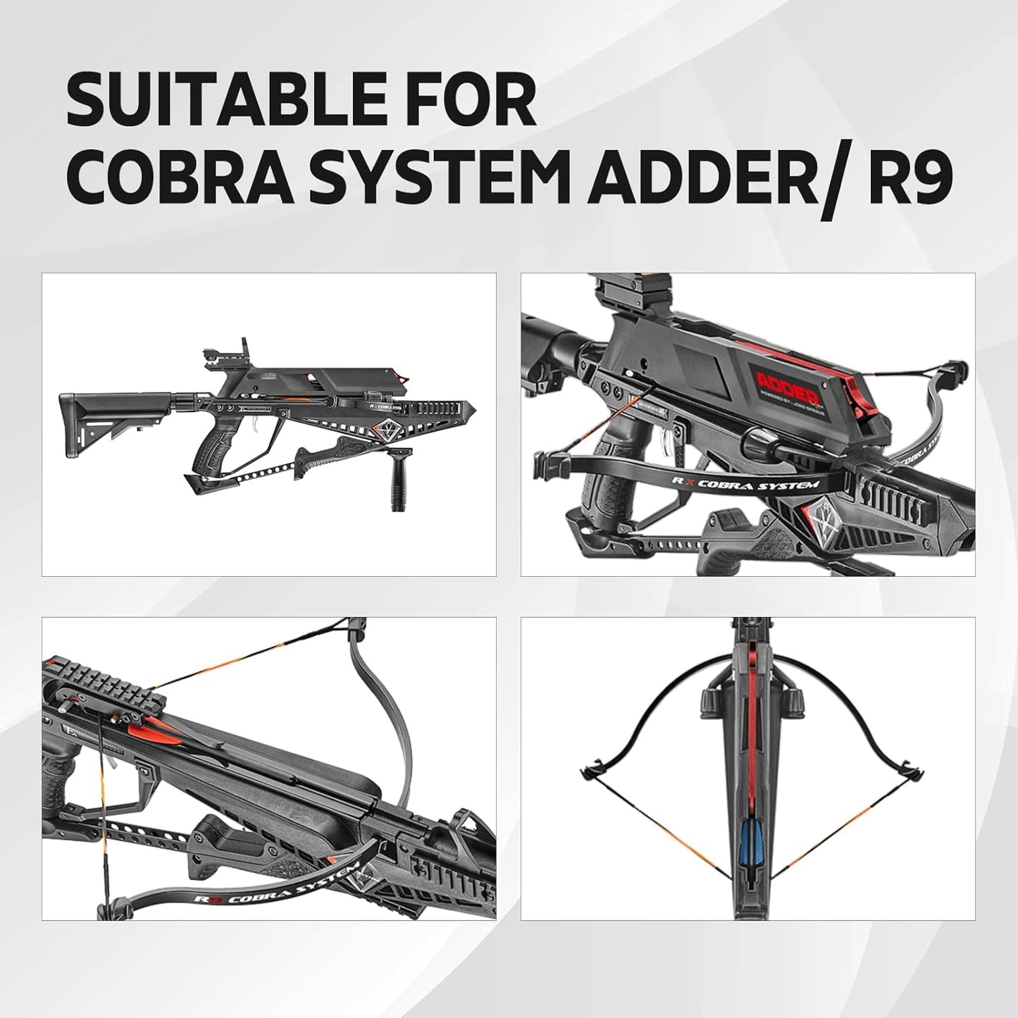 Cobra Adder Crossbow String - 20 Strands HMPE 1600D | 19.3" Durable Replacement Accessory