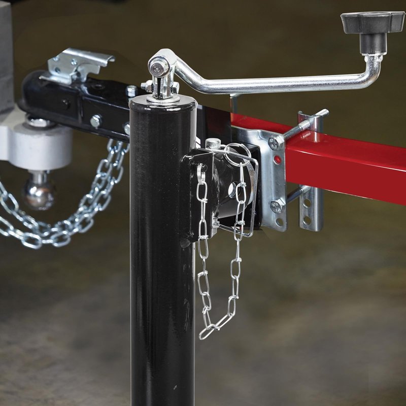 TCE ATR39003U-1 Torin Weld on Pipe Mount Swivel Trailer Jack: 2000 LBs Capacity, Black