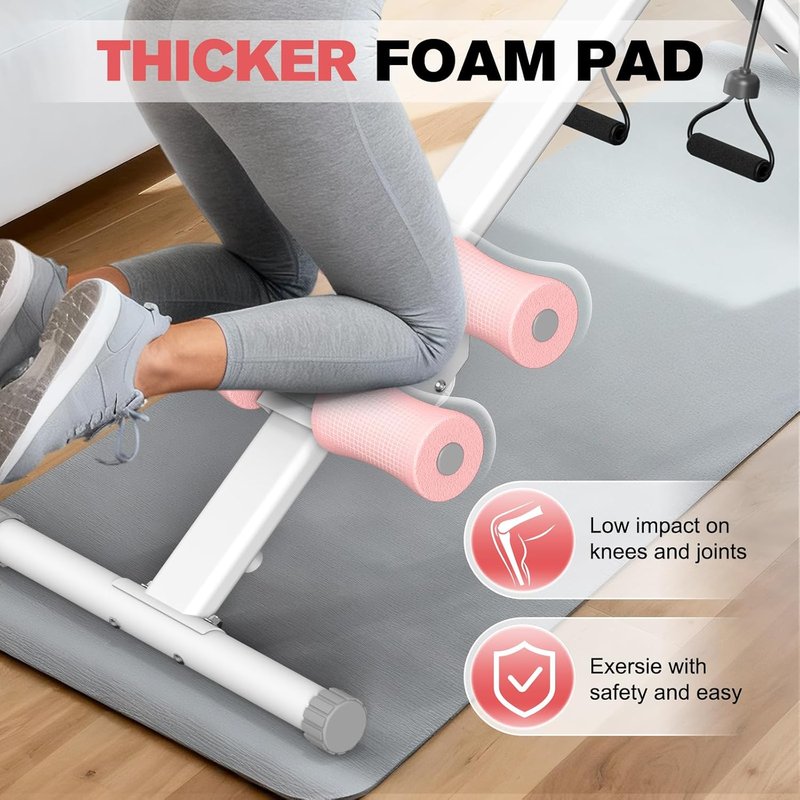 Adjustable Ab Workout Machine - Foldable Ab Trainer for Home Gym | Supports Up to 440 LBS
