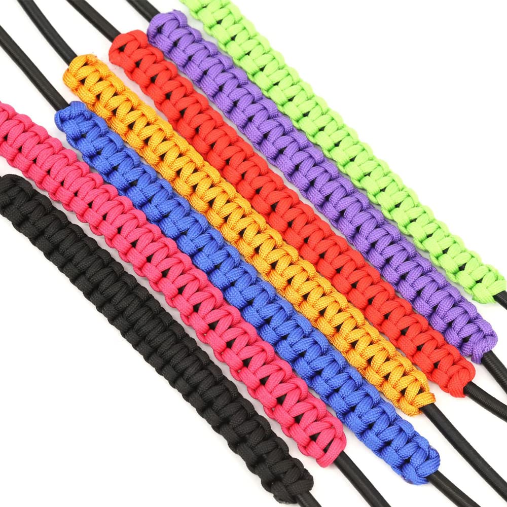 ZSHJGJR Archery Bow Wrist Sling Braided Archery Adjustable Bow Strap Wrist Sling for Compound Bow Hunting Shooting Accessories (Blue)