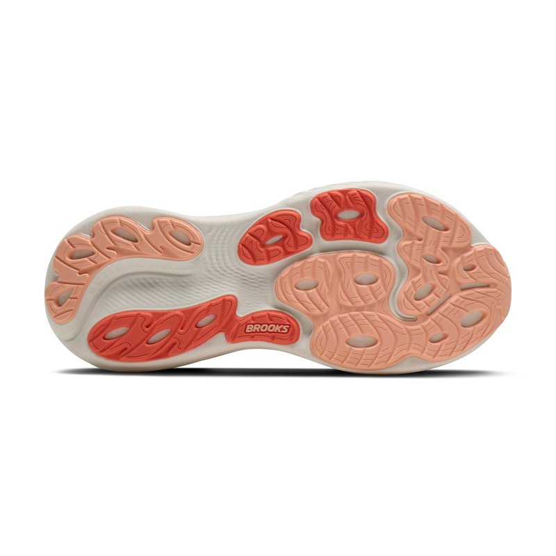 Brooks Women’s Adrenaline GTS 25 Supportive Running & Walking Shoe - Peach Echo/Coconut - 10 Medium